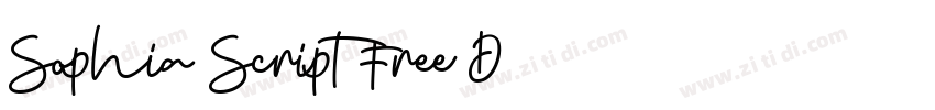 Sophia Script Free D字体转换